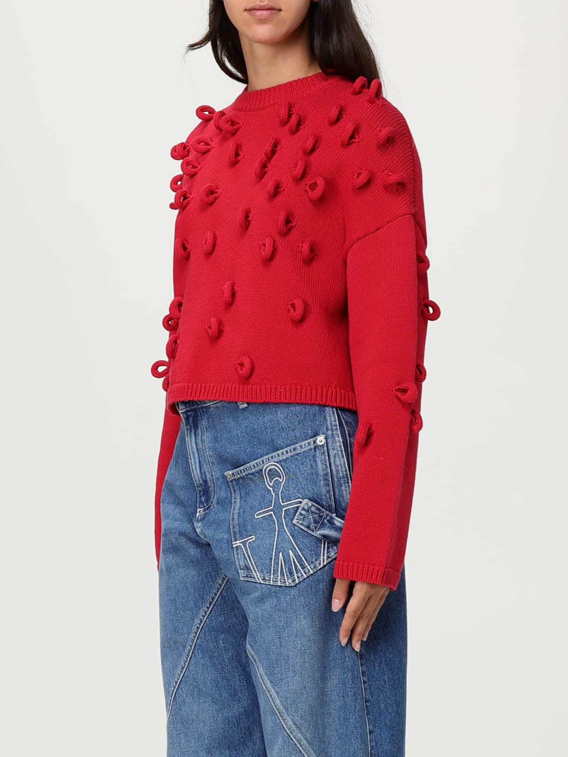 JW ANDERSON JERSEY: Jersey mujer Jw Anderson, Rojo - Img 4