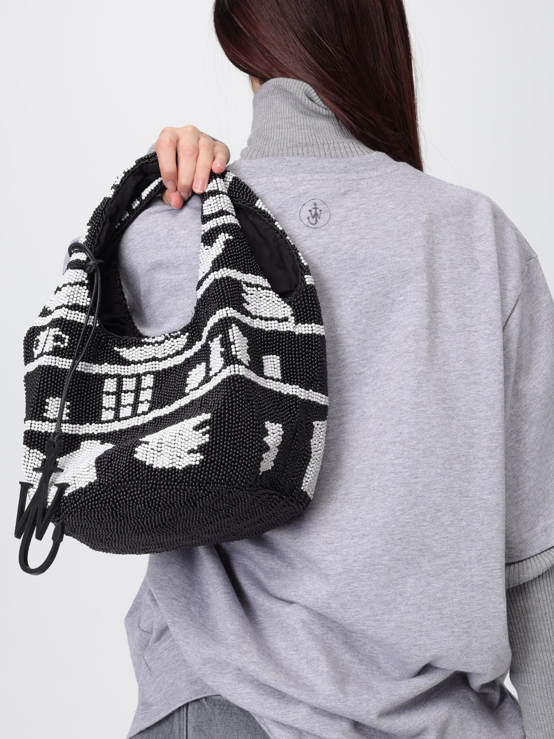 JW ANDERSON MINI BAG: Shoulder bag woman Jw Anderson, Black - Img 2