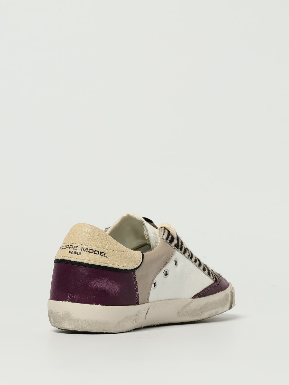 PHILIPPE MODEL SNEAKERS: Sneakers Prsx Heritage '78 Philippe Model in pelle laminata used, Fantasia - Img 3