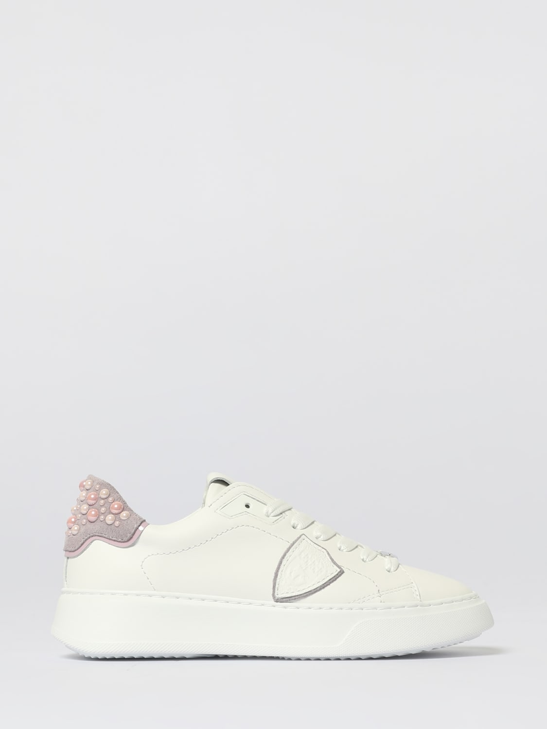 PHILIPPE MODEL BASKETS: Baskets femme Philippe Model, Perle - Img 1