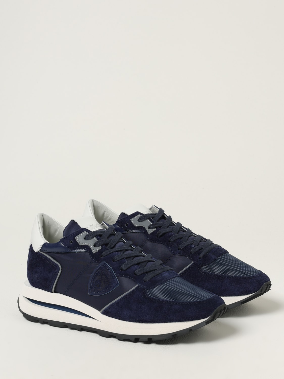 PHILIPPE MODEL SNEAKERS: Sneakers men Philippe Model, Blue - Img 2