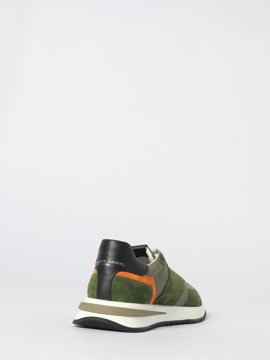 PHILIPPE MODEL BASKETS: Baskets homme Philippe Model, Vert Militaire - Img 3