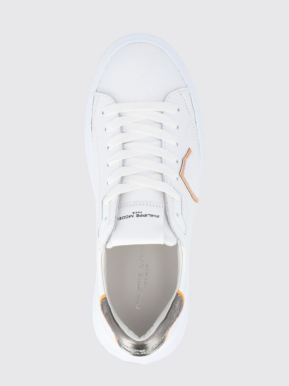 PHILIPPE MODEL SNEAKERS: Sneakers men Philippe Model, White - Img 4