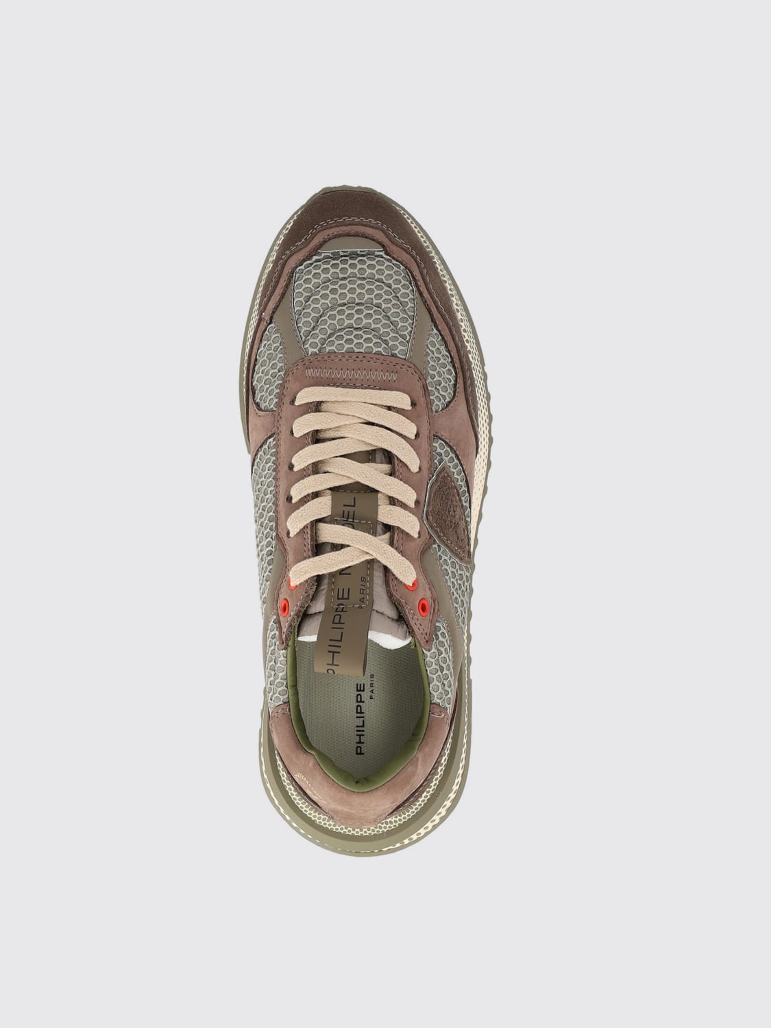 PHILIPPE MODEL SNEAKERS: Sneakers men Philippe Model, Brown - Img 4