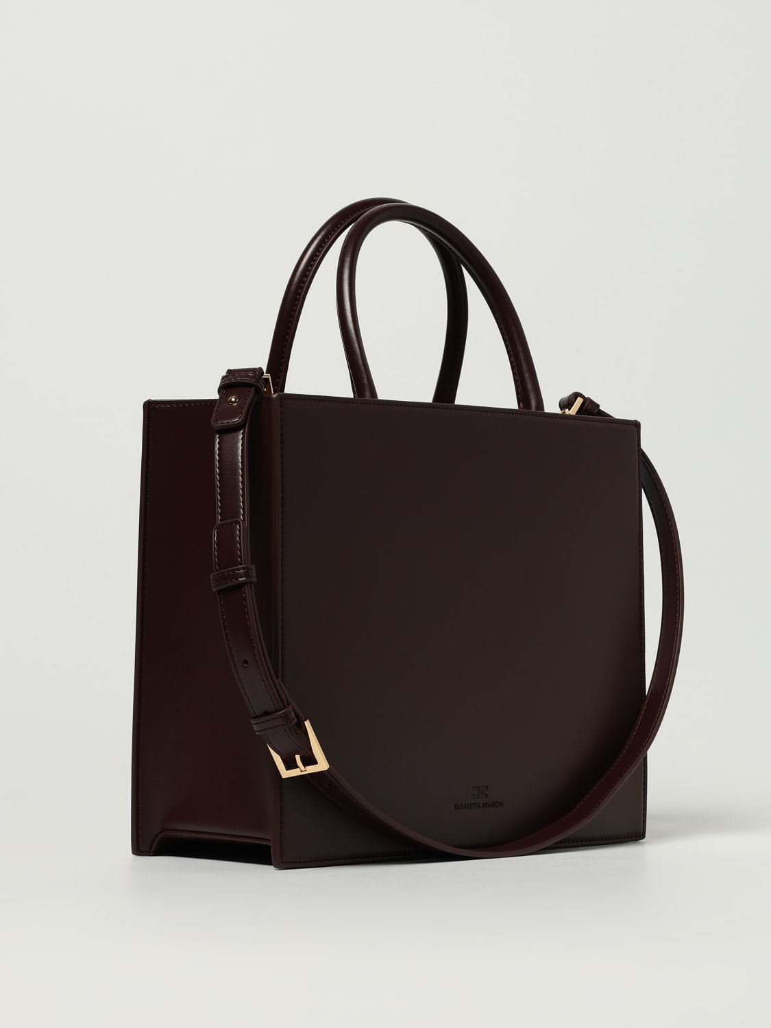 ELISABETTA FRANCHI BOLSO DE MANO: Bolso de hombro mujer Elisabetta Franchi, Vino - Img 2
