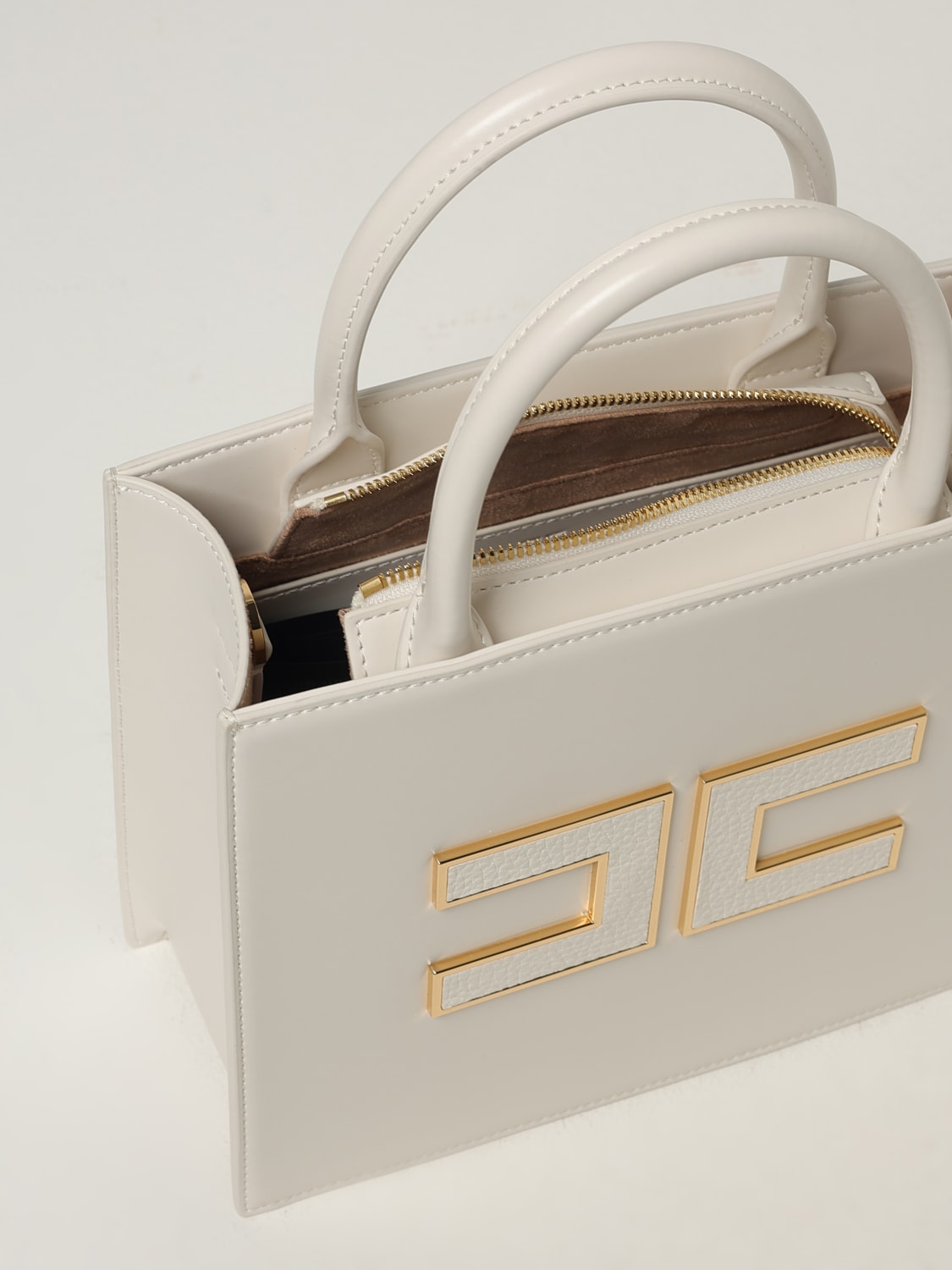 ELISABETTA FRANCHI HANDBAG: Shoulder bag woman Elisabetta Franchi, White - Img 3