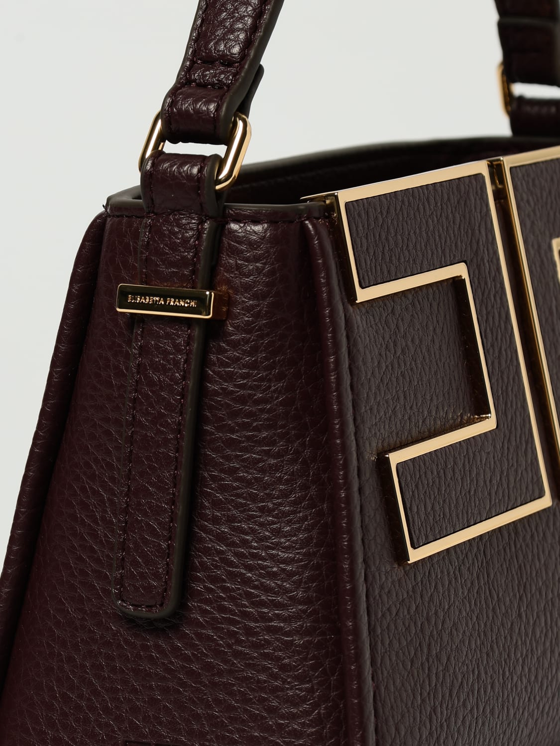 ELISABETTA FRANCHI 手提包: 肩包 女士 Elisabetta Franchi, 酒红 - Img 3