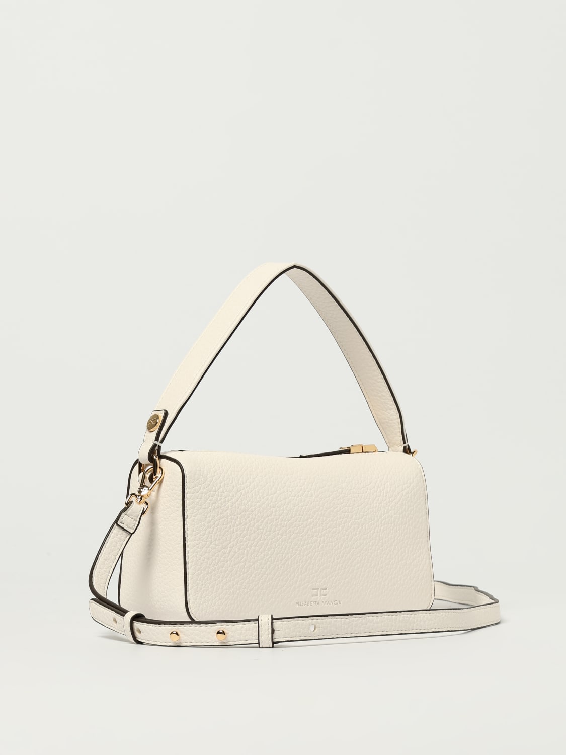 ELISABETTA FRANCHI BOLSO DE MANO: Bolso de hombro mujer Elisabetta Franchi, Leche - Img 2