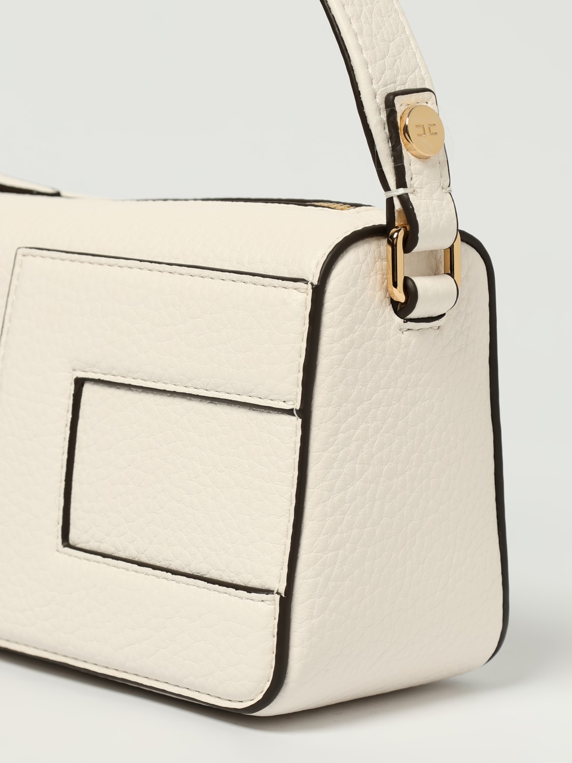 ELISABETTA FRANCHI BOLSO DE MANO: Bolso de hombro mujer Elisabetta Franchi, Leche - Img 3