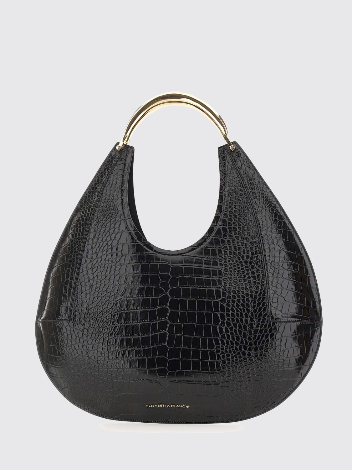 ELISABETTA FRANCHI SCHULTERTASCHE: Schultertasche damen Elisabetta Franchi, Schwarz - Img 1