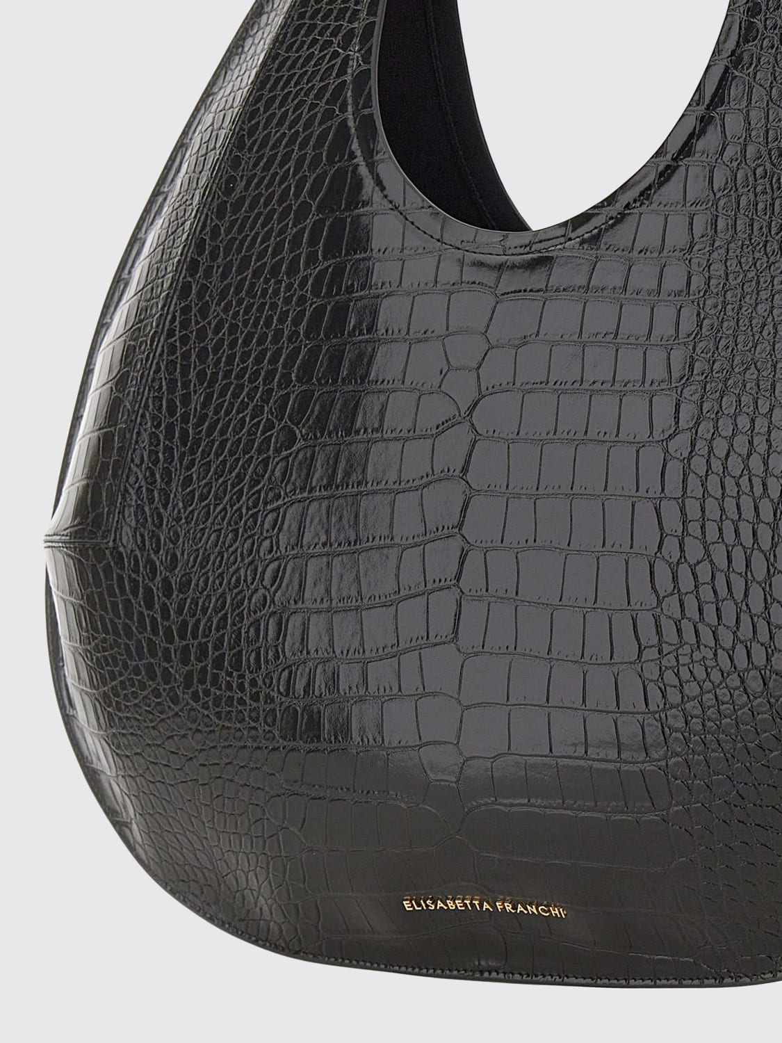 ELISABETTA FRANCHI SCHULTERTASCHE: Schultertasche damen Elisabetta Franchi, Schwarz - Img 3
