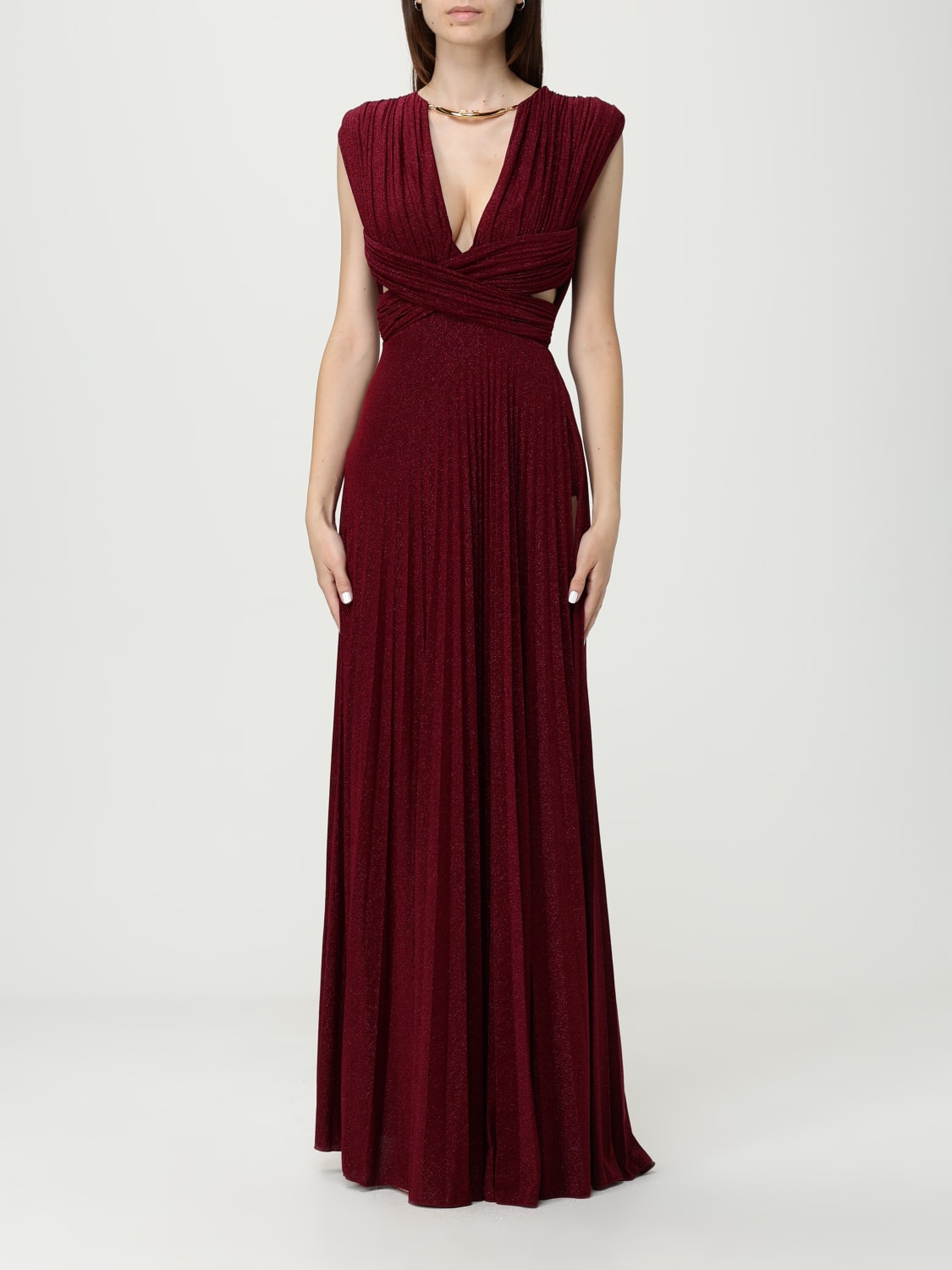 ELISABETTA FRANCHI VESTIDO: Vestido mujer Elisabetta Franchi, Cereza - Img 1