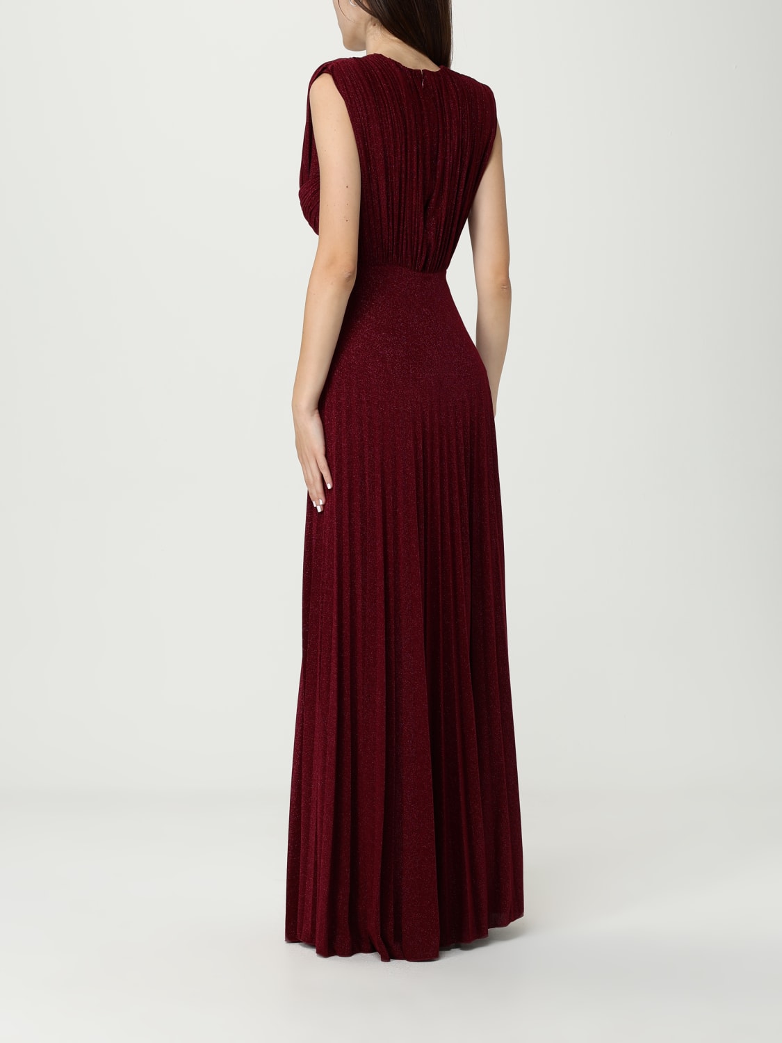 ELISABETTA FRANCHI VESTIDO: Vestido mujer Elisabetta Franchi, Cereza - Img 2