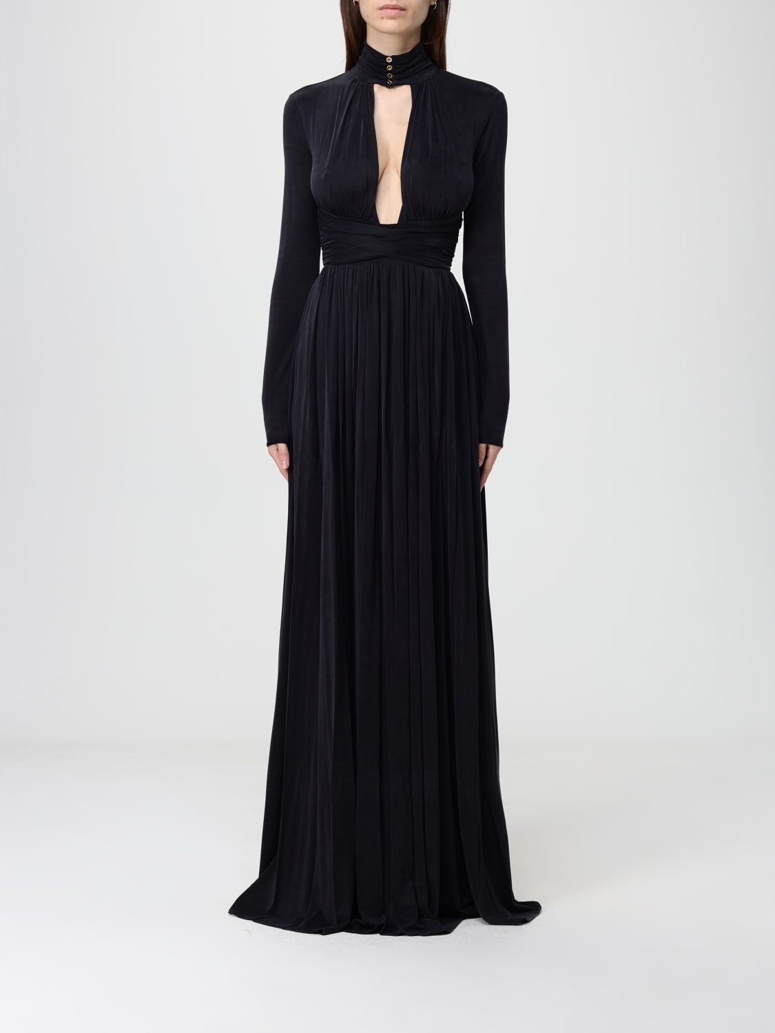 ELISABETTA FRANCHI ROBE: Robes femme Elisabetta Franchi, Noir - Img 1