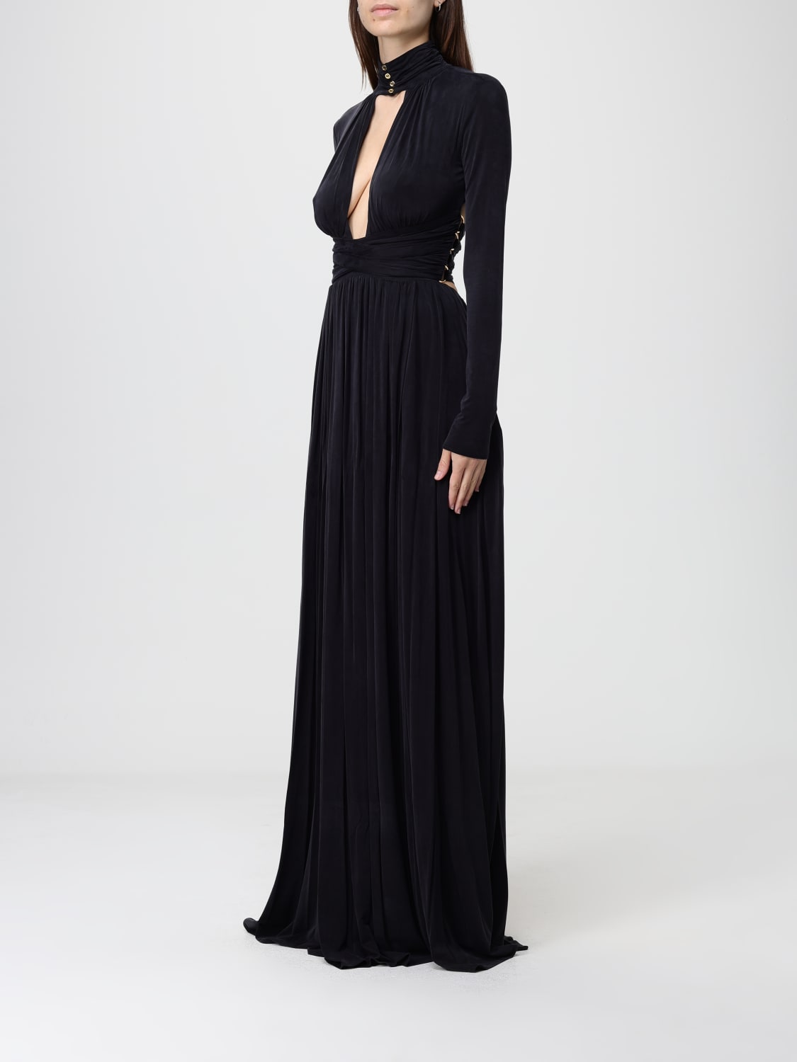 ELISABETTA FRANCHI ROBE: Robes femme Elisabetta Franchi, Noir - Img 3