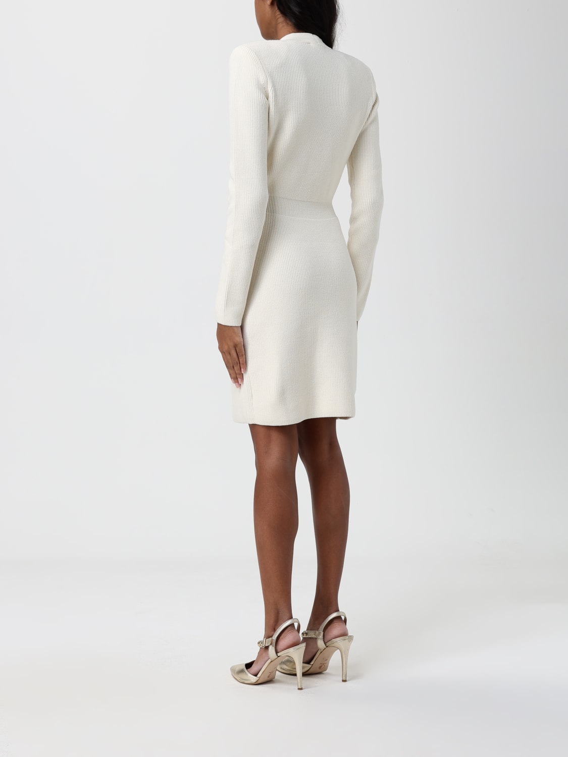 ELISABETTA FRANCHI DRESS: Dress woman Elisabetta Franchi, Milk - Img 2