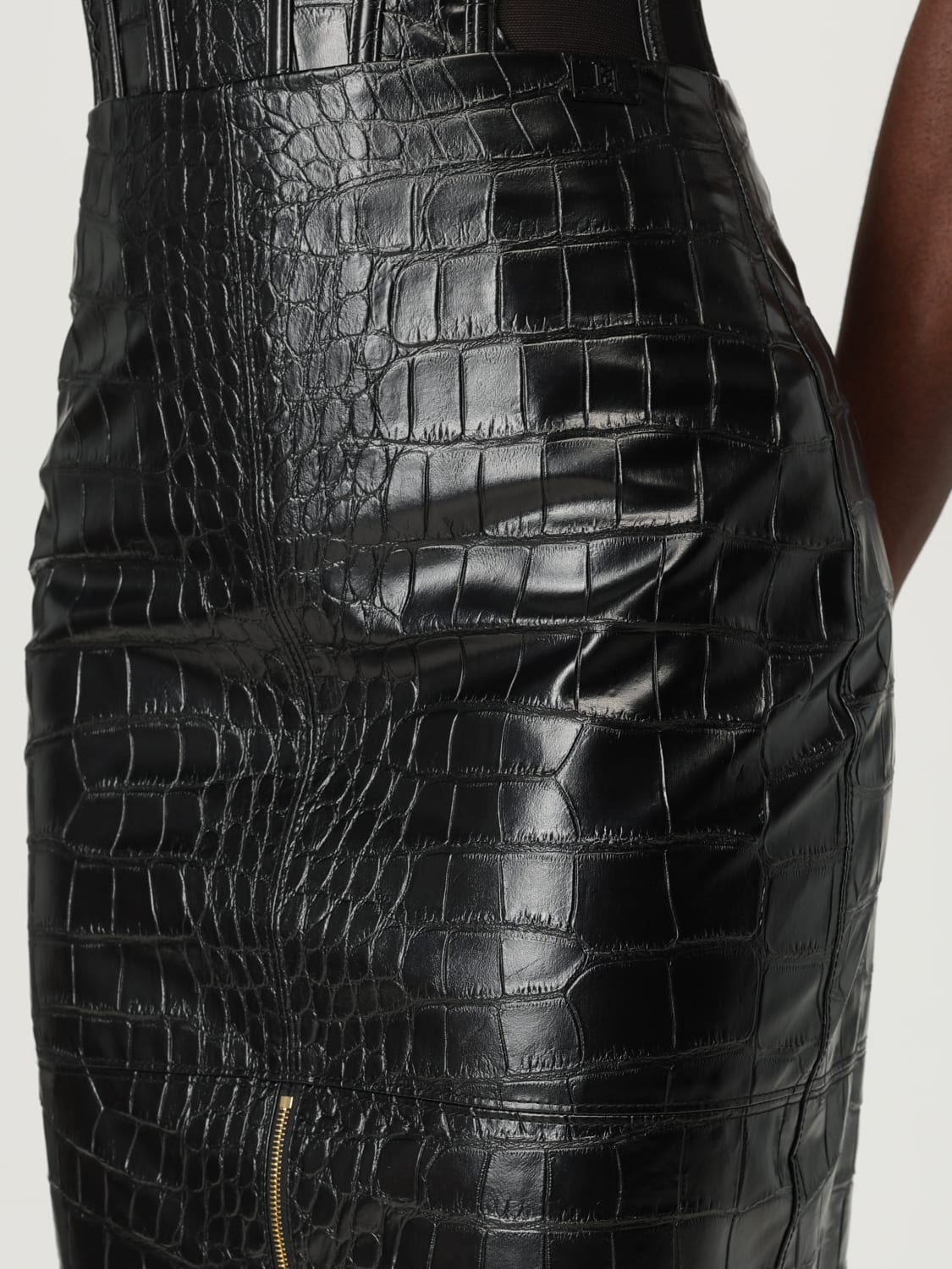 ELISABETTA FRANCHI FALDA: Falda mujer Elisabetta Franchi, Negro - Img 4