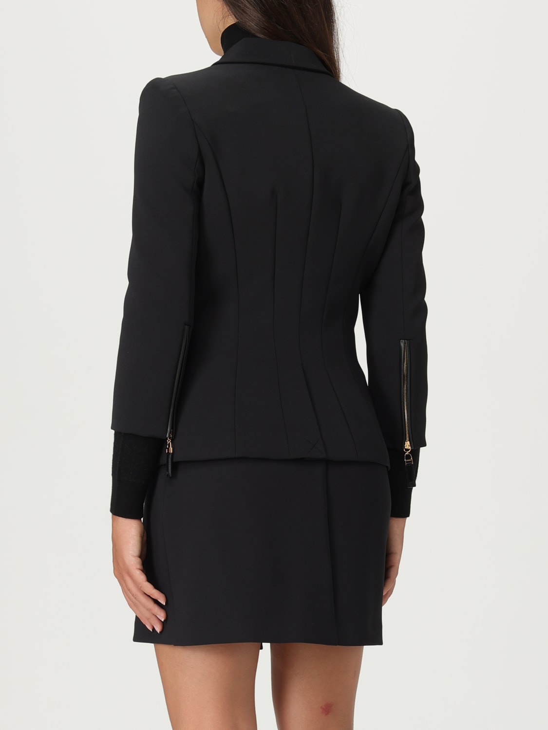 ELISABETTA FRANCHI CHAQUETA: Americana mujer Elisabetta Franchi, Negro - Img 3