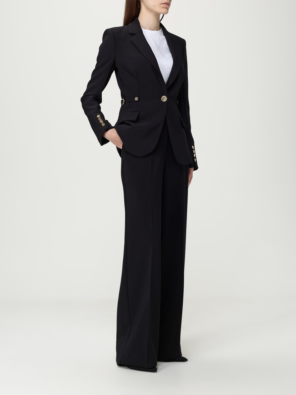 ELISABETTA FRANCHI JACKET: Blazer woman Elisabetta Franchi, Black - Img 2