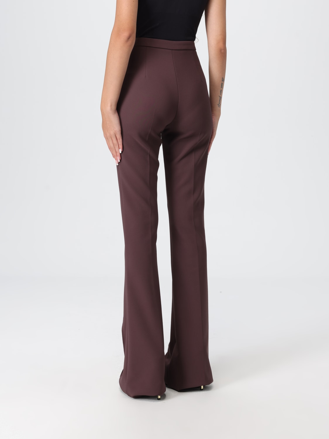 ELISABETTA FRANCHI PANTALONES: Pantalón mujer Elisabetta Franchi, Vino - Img 2