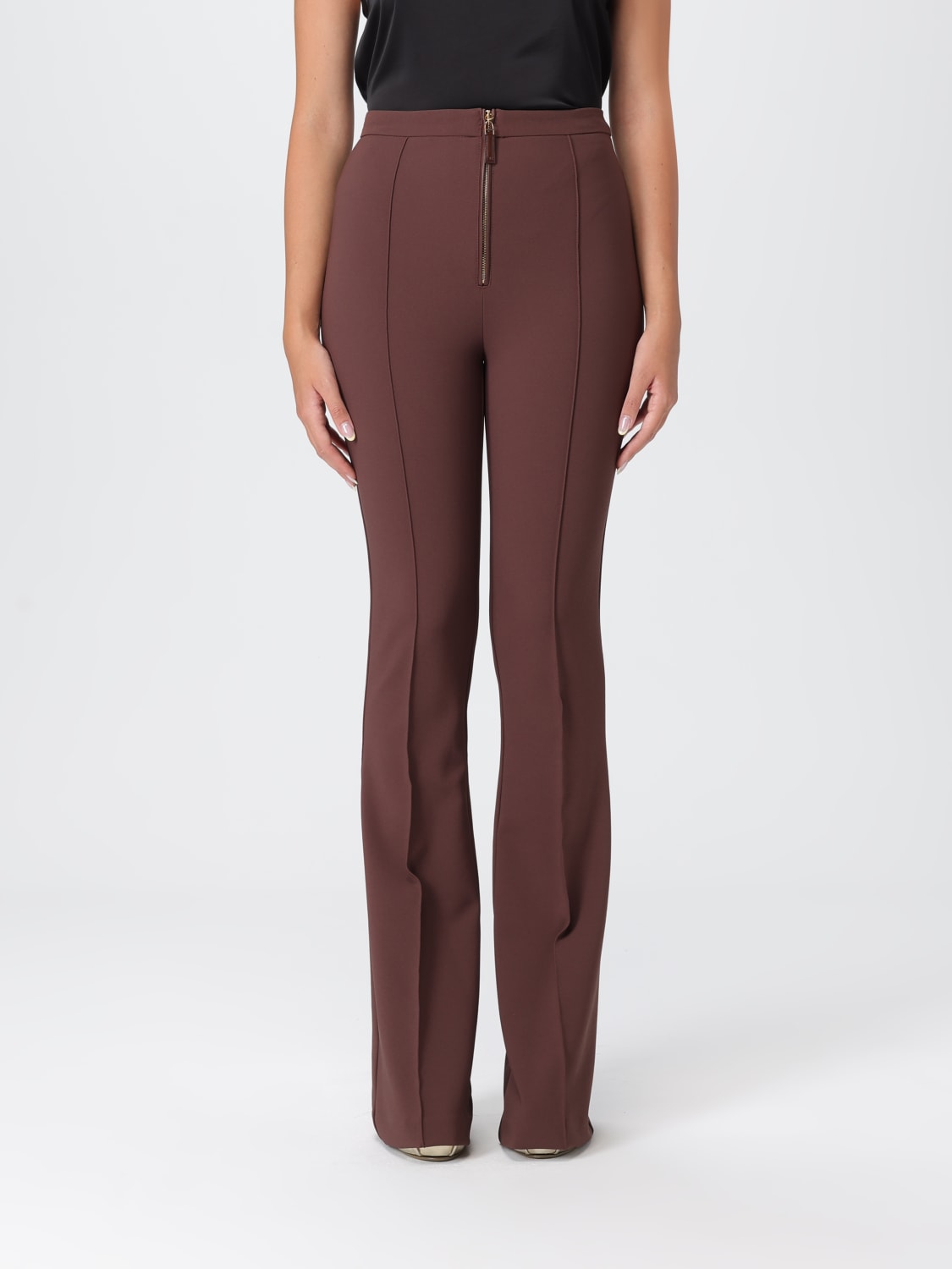 ELISABETTA FRANCHI PANTS: Pants woman Elisabetta Franchi, Coffee - Img 1
