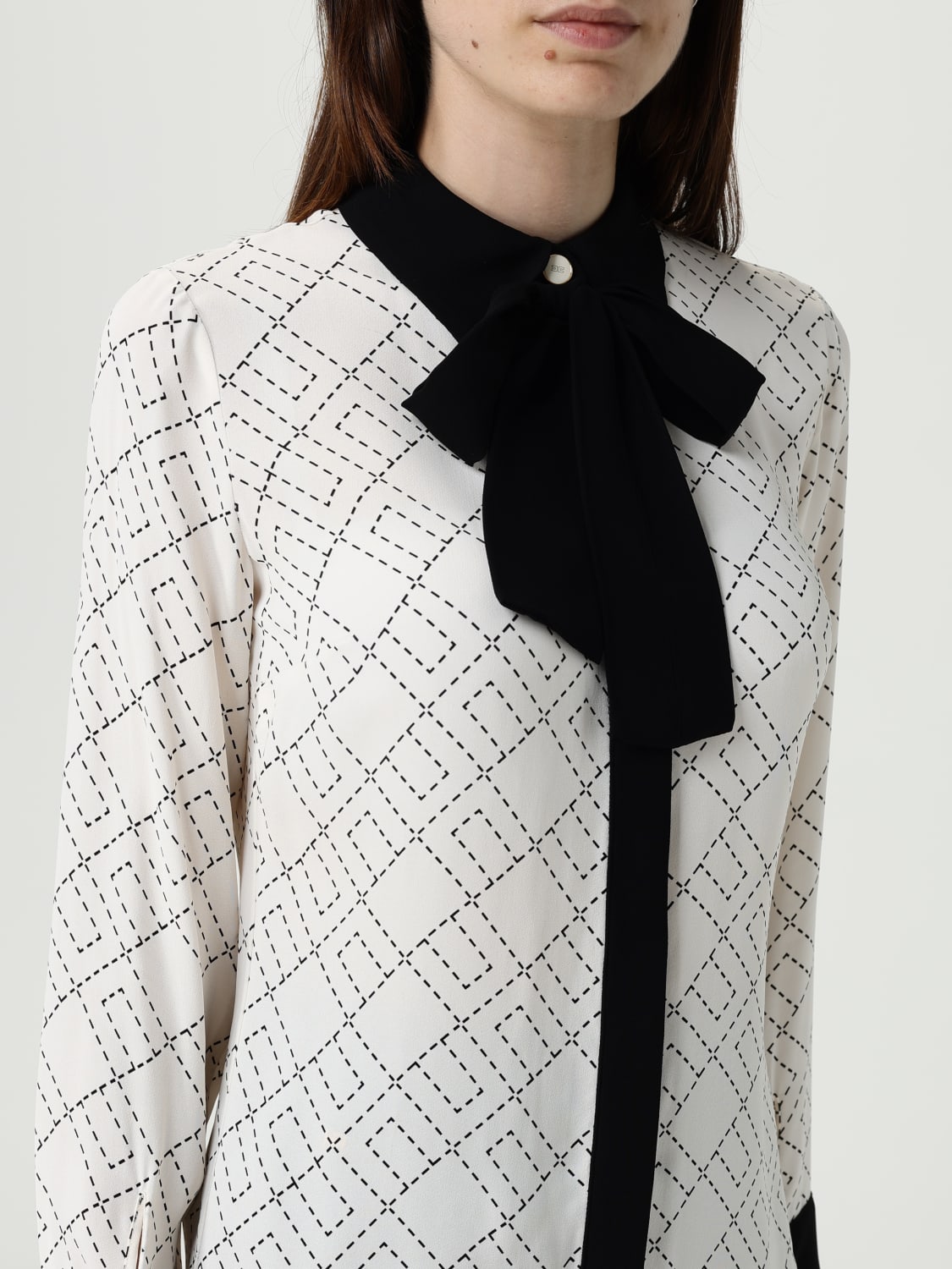 ELISABETTA FRANCHI SHIRT: Shirt woman Elisabetta Franchi, Milk - Img 3