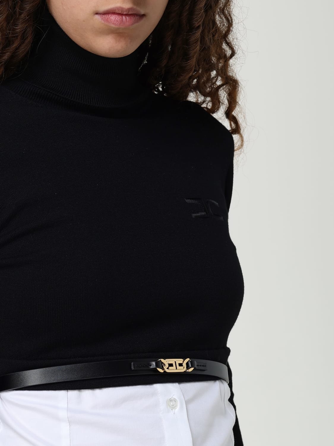 ELISABETTA FRANCHI SWEATER: Sweater woman Elisabetta Franchi, Black - Img 3