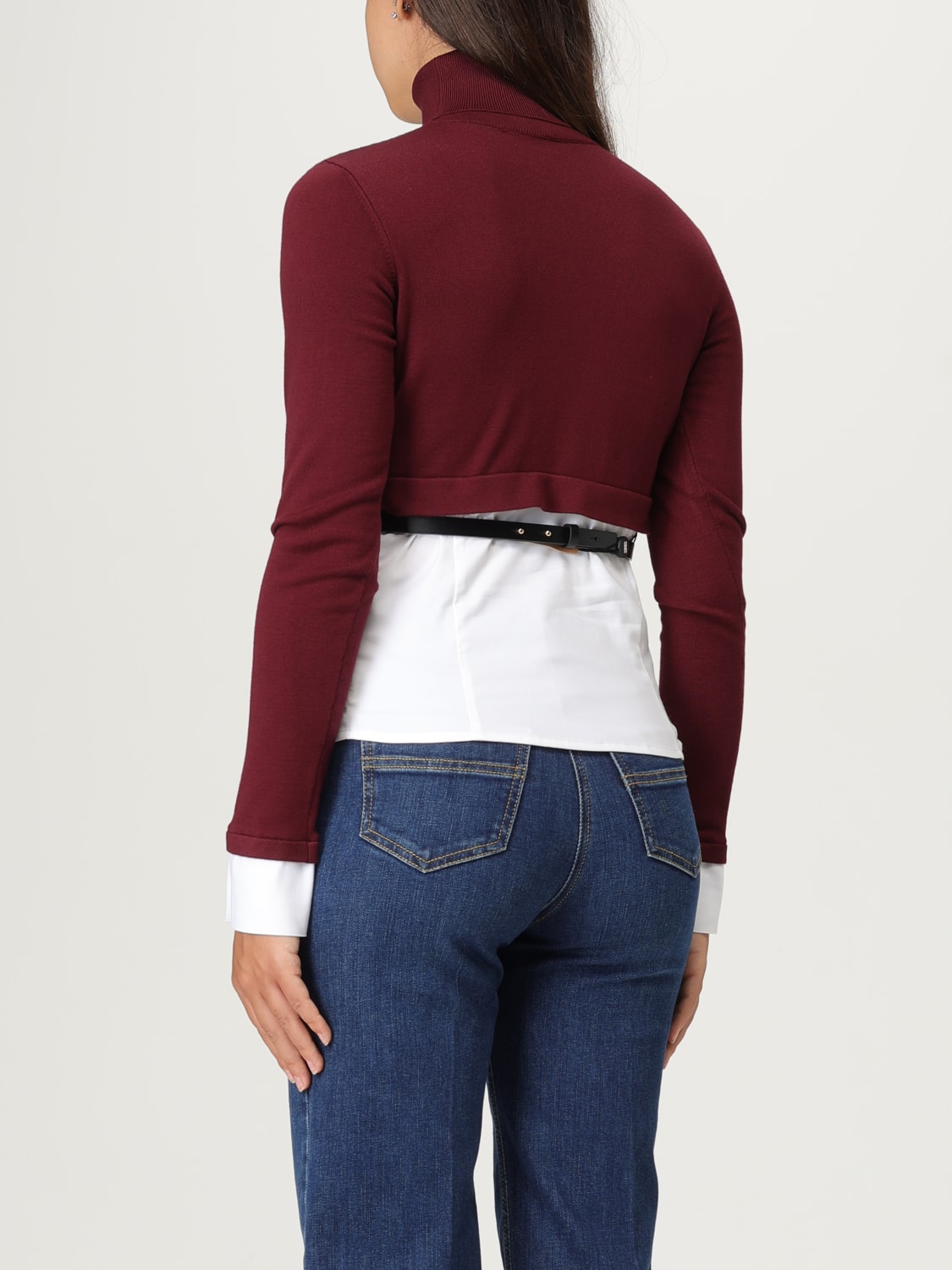 ELISABETTA FRANCHI PULLOVER: Pullover damen Elisabetta Franchi, Red Purple - Img 2