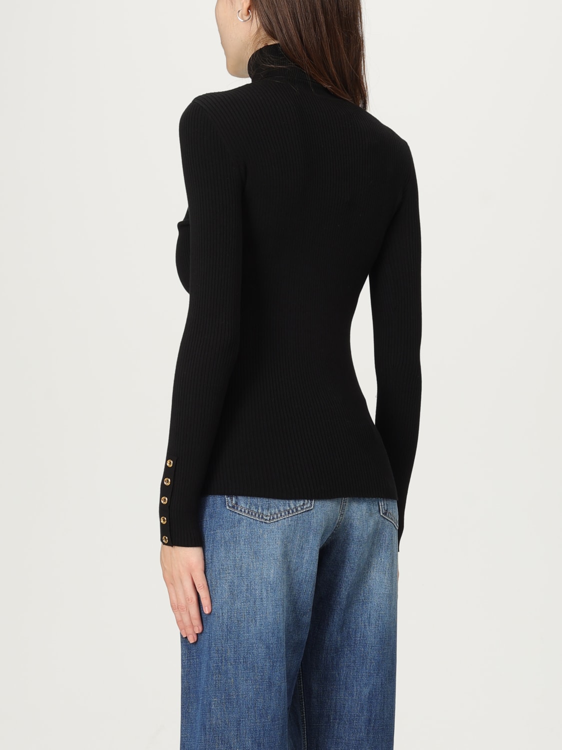 ELISABETTA FRANCHI SWEATER: Sweater woman Elisabetta Franchi, Black - Img 2