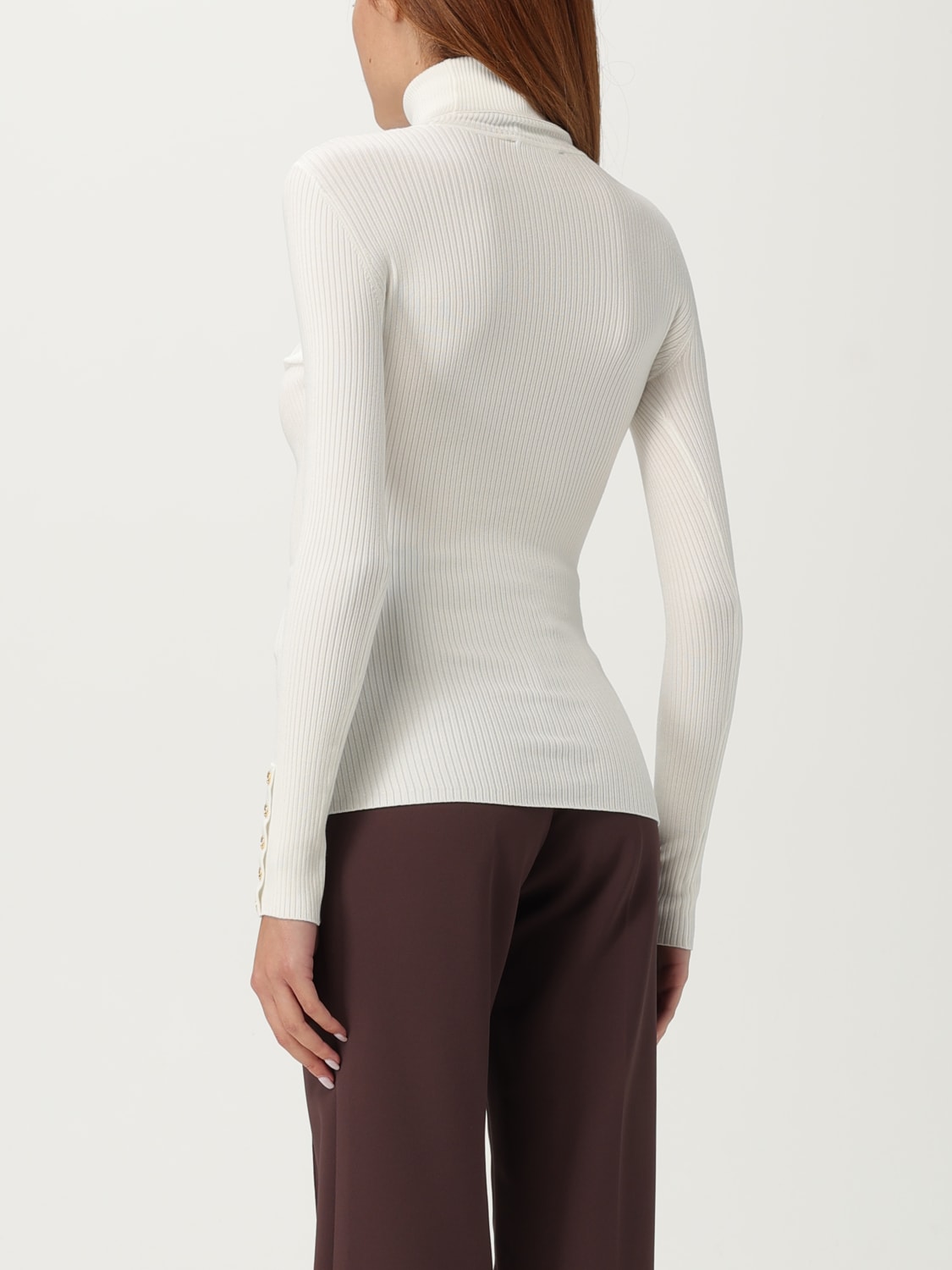 ELISABETTA FRANCHI SWEATER: Sweater woman Elisabetta Franchi, Ivory - Img 2
