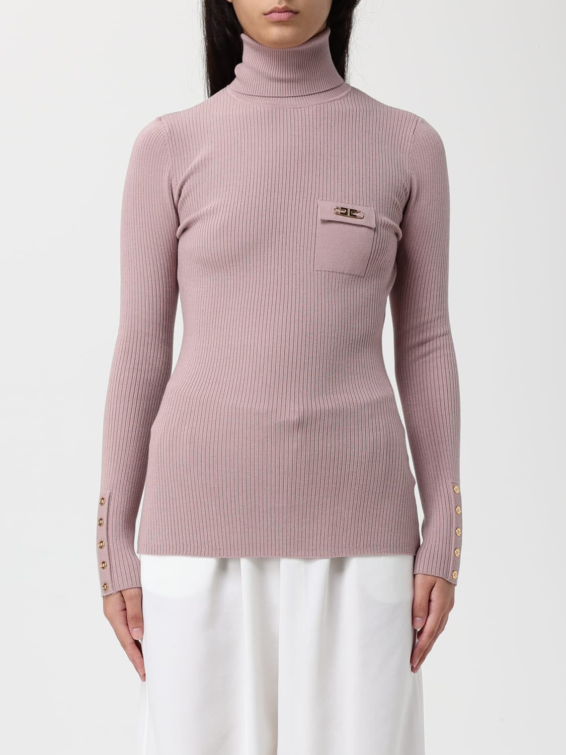 ELISABETTA FRANCHI PULLOVER: Pullover damen Elisabetta Franchi, Puder - Img 1