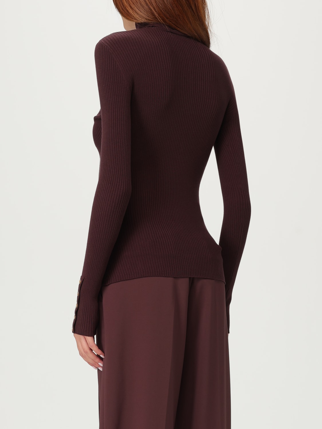 ELISABETTA FRANCHI SWEATER: Sweater woman Elisabetta Franchi, Wine - Img 2