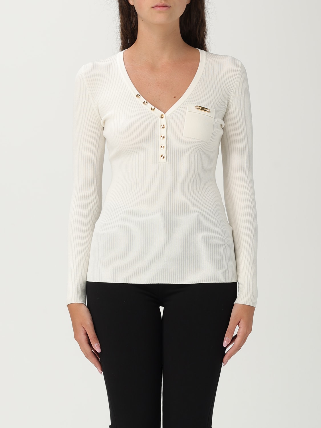 ELISABETTA FRANCHI JERSEY: Jersey mujer Elisabetta Franchi, Blanco - Img 1