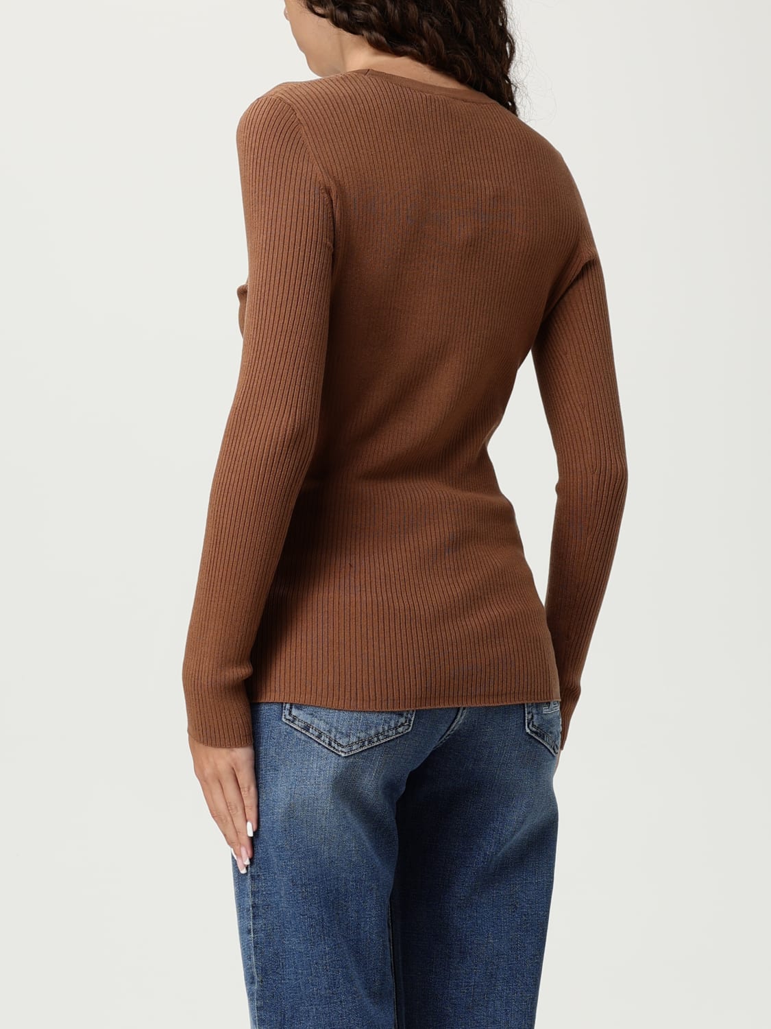 ELISABETTA FRANCHI SWEATER: Sweater woman Elisabetta Franchi, Brown - Img 2