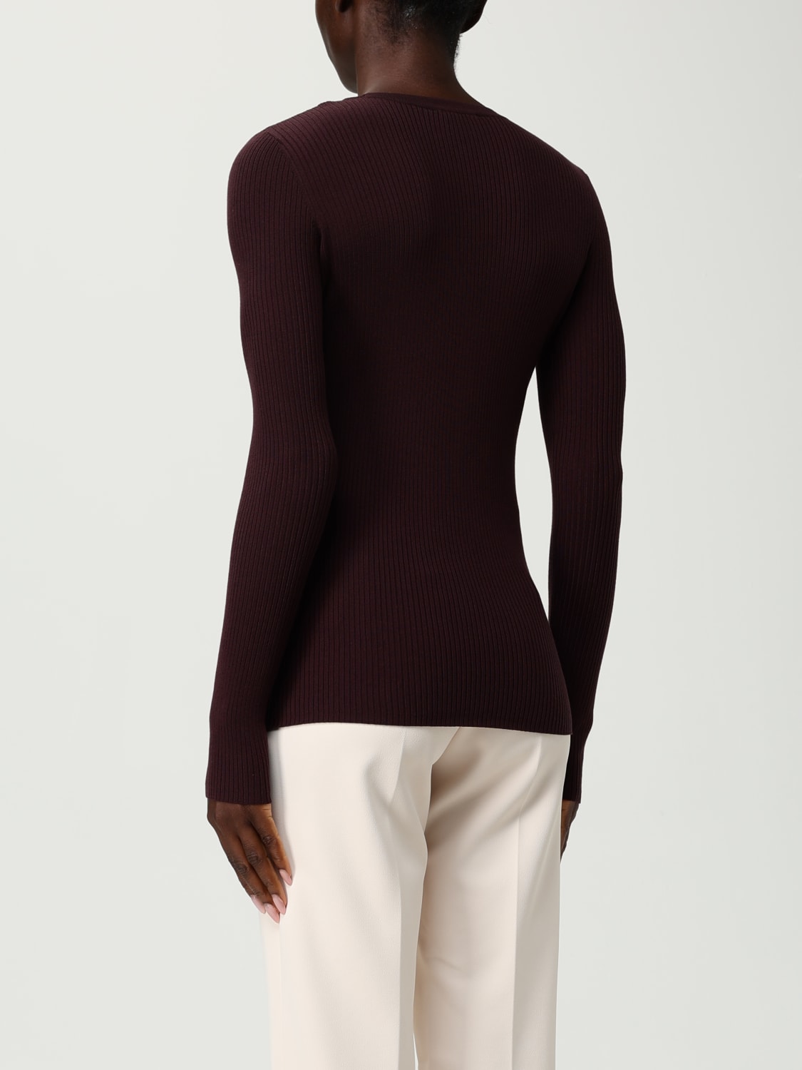 ELISABETTA FRANCHI SWEATER: Sweater woman Elisabetta Franchi, Wine - Img 2