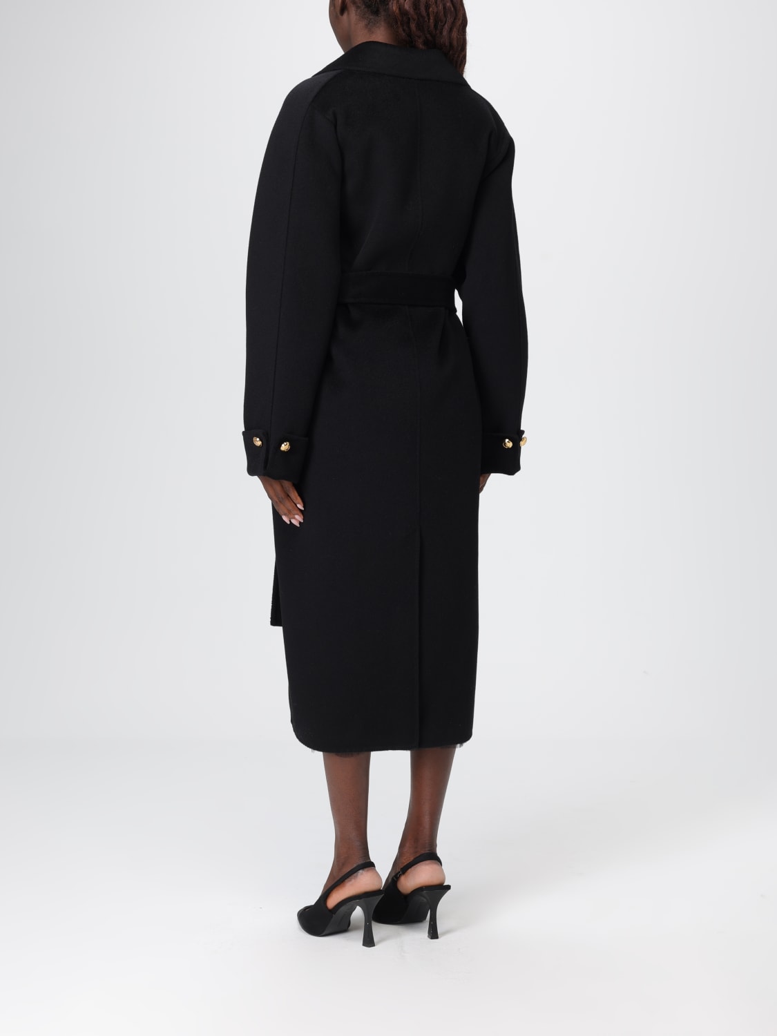 ELISABETTA FRANCHI MANTEL: Mantel damen Elisabetta Franchi, Schwarz - Img 2