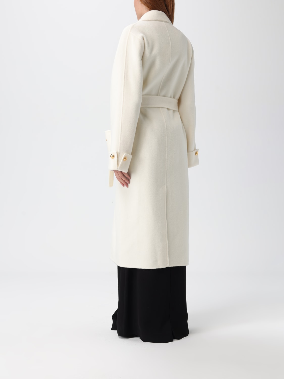 ELISABETTA FRANCHI COAT: Coat woman Elisabetta Franchi, Milk - Img 2