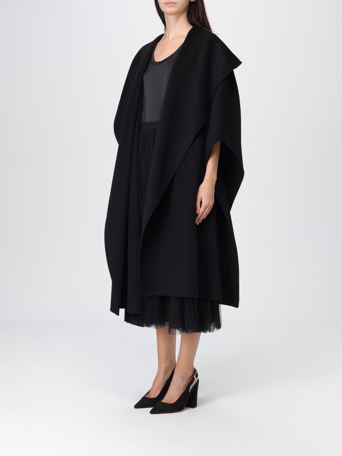 ELISABETTA FRANCHI COAT: Coat woman Elisabetta Franchi, Black - Img 3