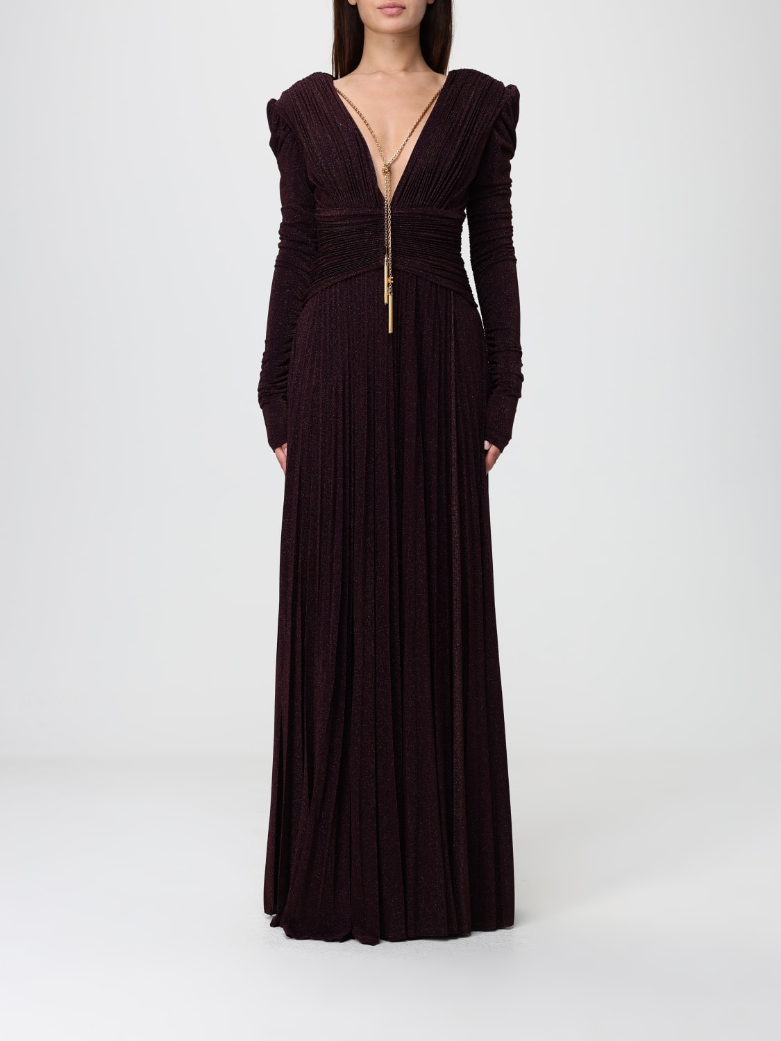 ELISABETTA FRANCHI VESTIDO: Vestido mujer Elisabetta Franchi, Vino - Img 1