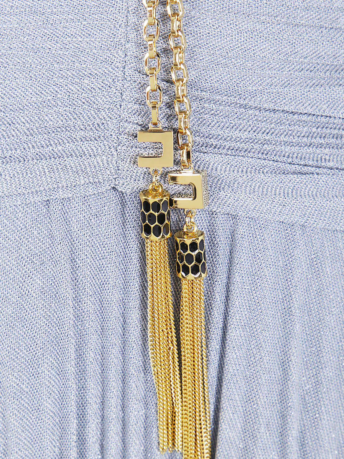 ELISABETTA FRANCHI ABITO: Abito Elisabetta Franchi in jersey lurex , Cielo - Img 3