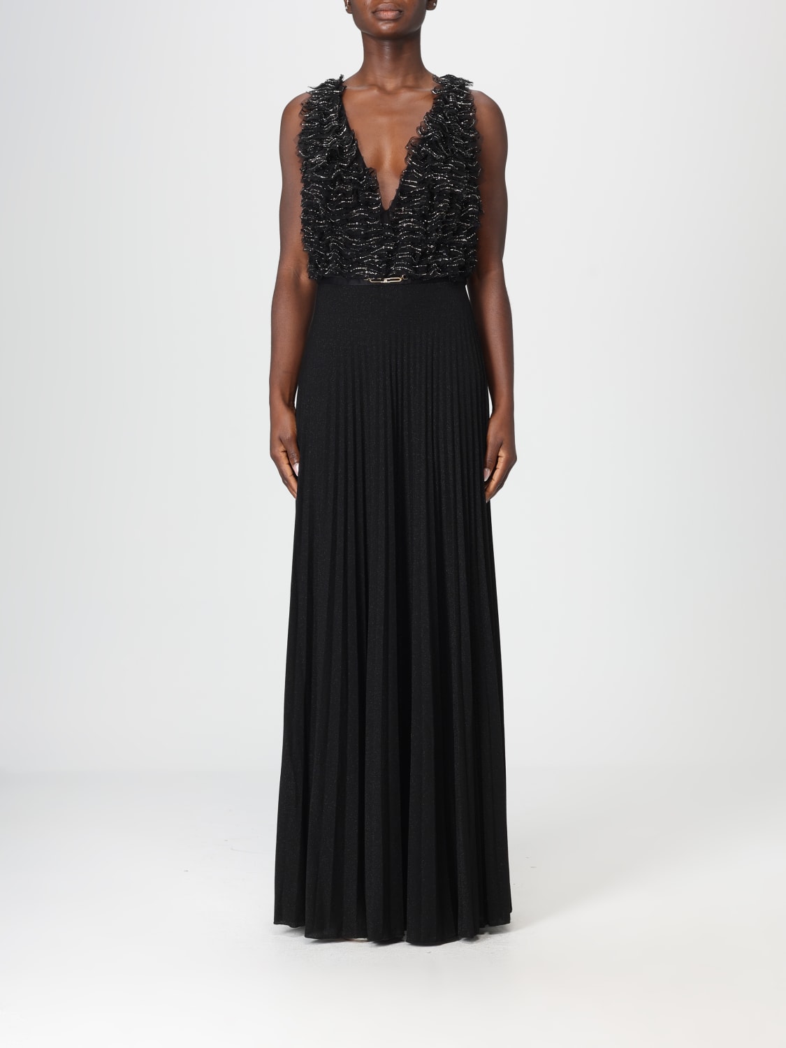 ELISABETTA FRANCHI DRESS: Dress woman Elisabetta Franchi, Black - Img 1