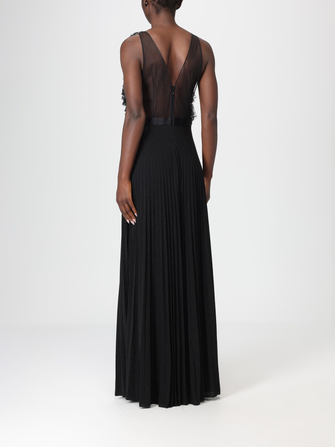 ELISABETTA FRANCHI DRESS: Dress woman Elisabetta Franchi, Black - Img 2