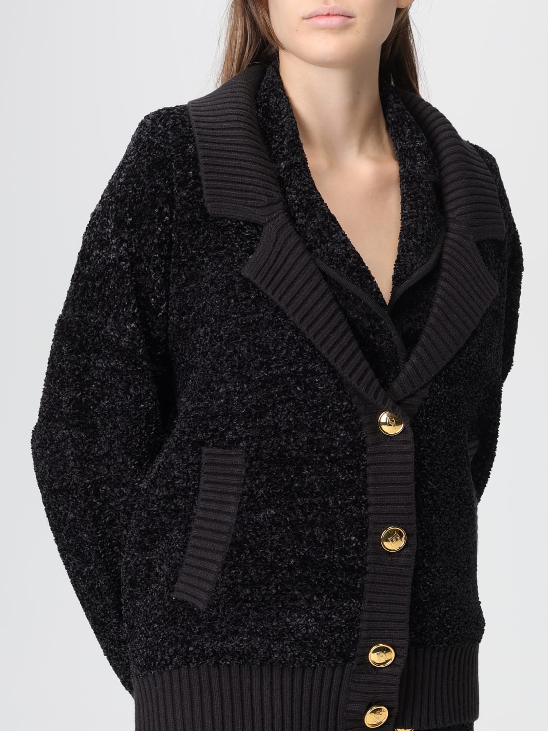 ELISABETTA FRANCHI PULL: Pull femme Elisabetta Franchi, Noir - Img 4