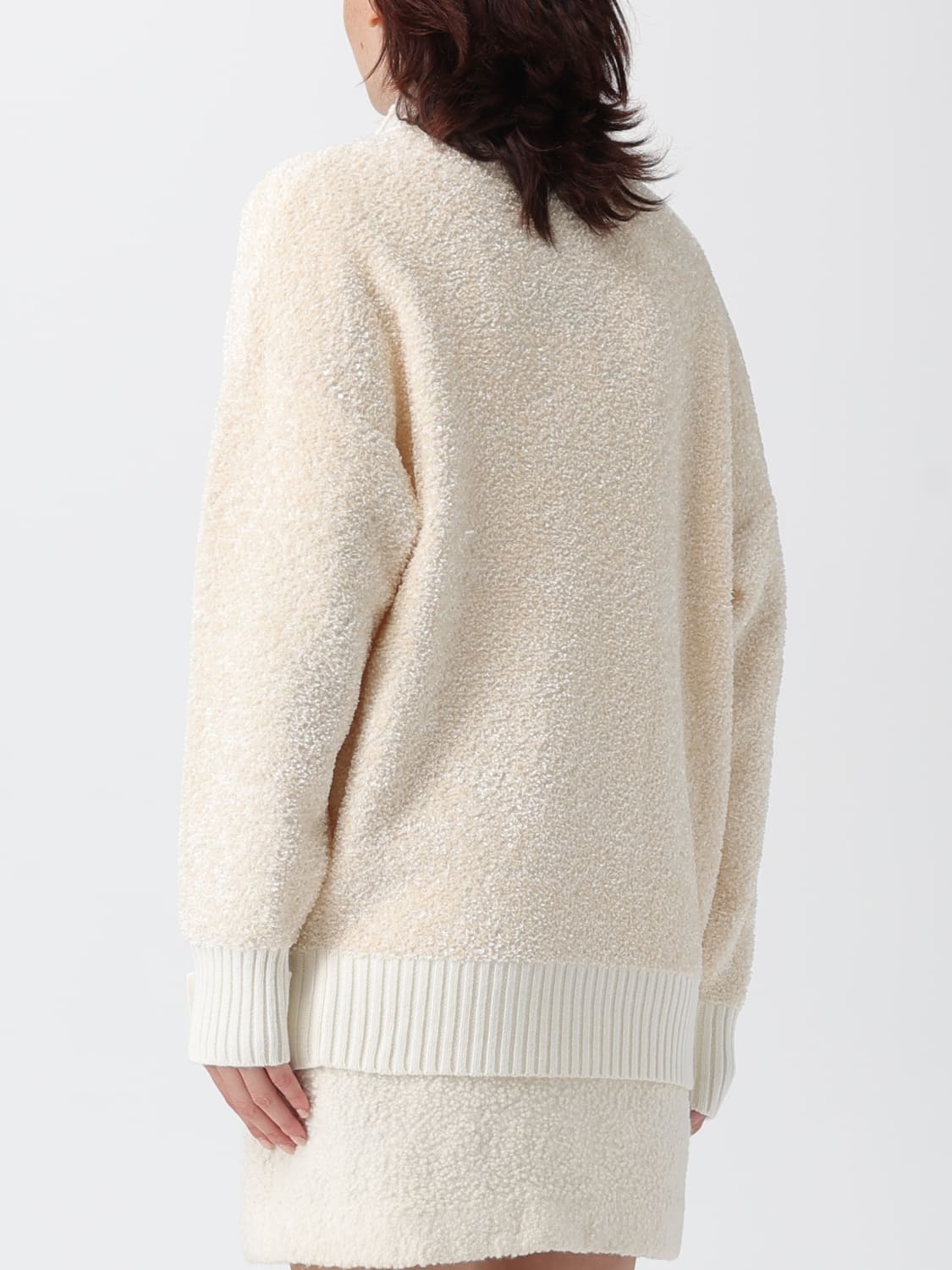 ELISABETTA FRANCHI SWEATER: Sweater woman Elisabetta Franchi, Milk - Img 2