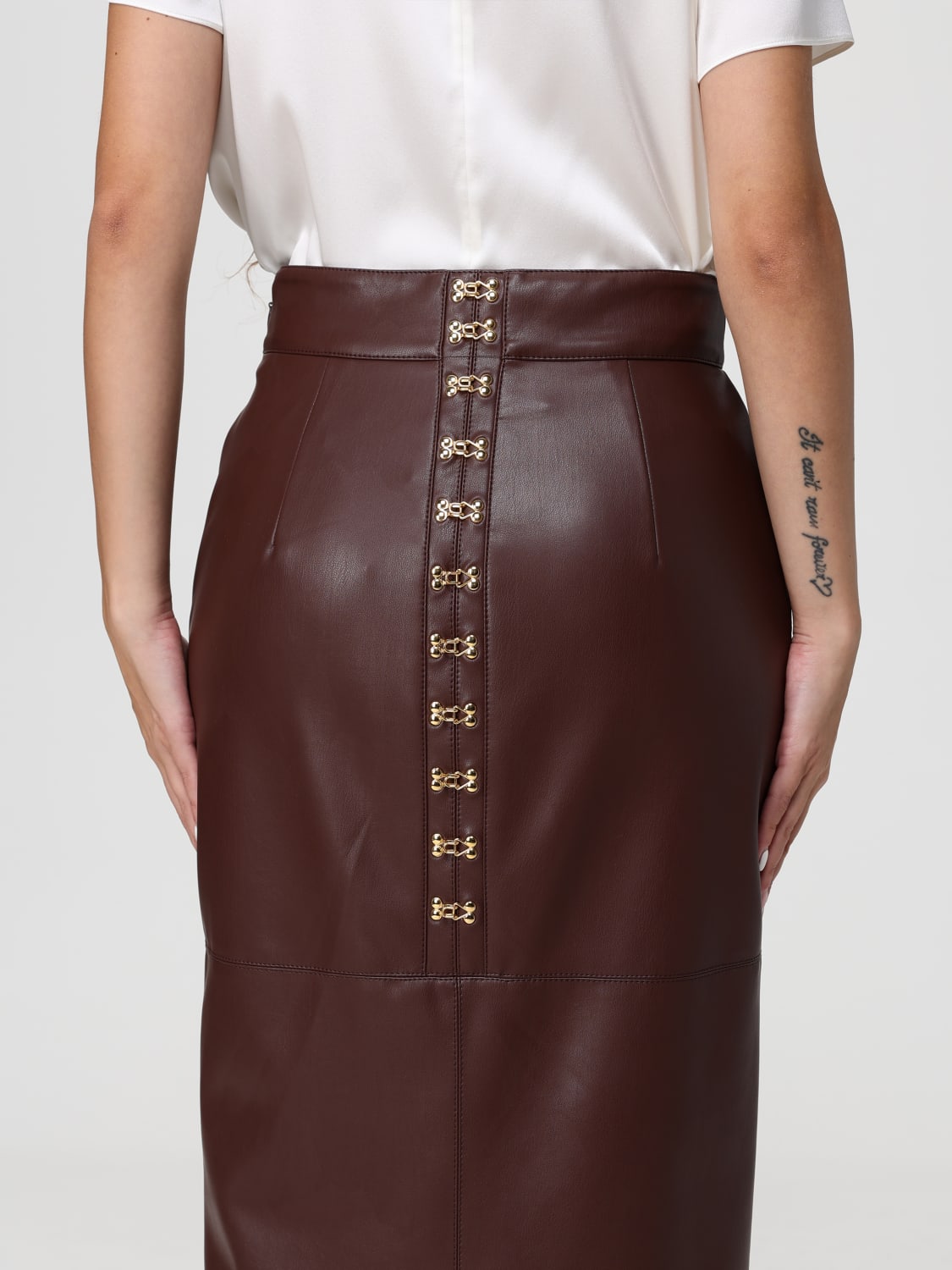 ELISABETTA FRANCHI SKIRT: Skirt woman Elisabetta Franchi, Brown - Img 3