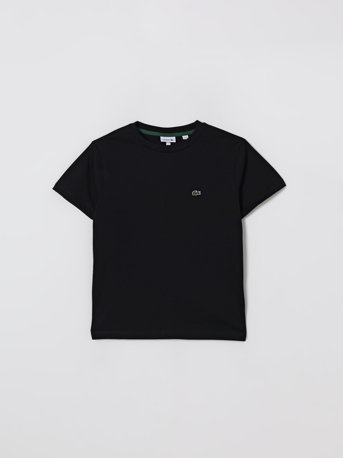 LACOSTE T-SHIRT: T-shirt kids Lacoste, Black - Img 1