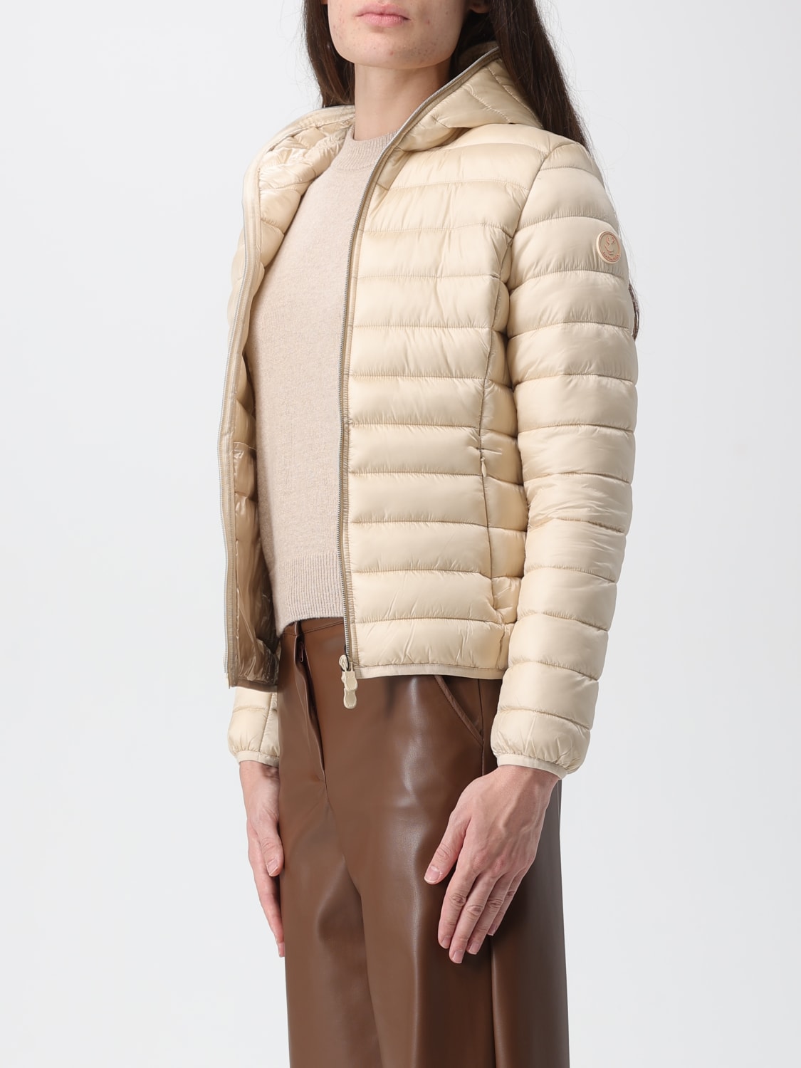 SAVE THE DUCK JACKET: Jacket woman Save The Duck, Sand - Img 3