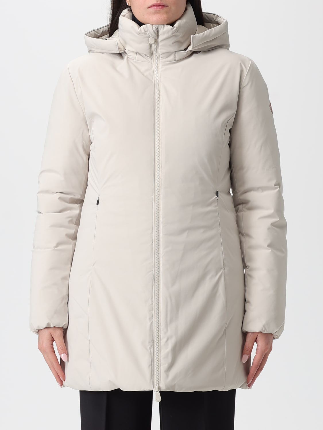 SAVE THE DUCK COAT: Jacket woman Save The Duck, Beige - Img 1