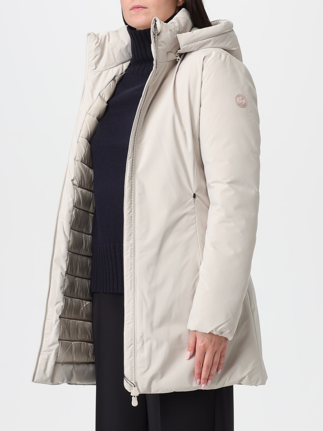 SAVE THE DUCK COAT: Jacket woman Save The Duck, Beige - Img 3