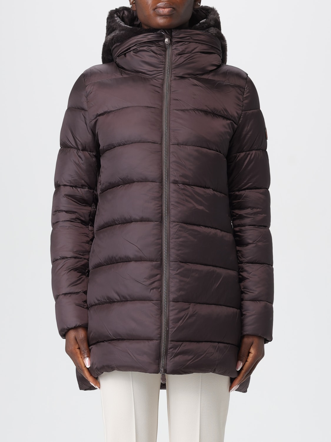 SAVE THE DUCK JACKET: Jacket woman Save The Duck, Brown - Img 1